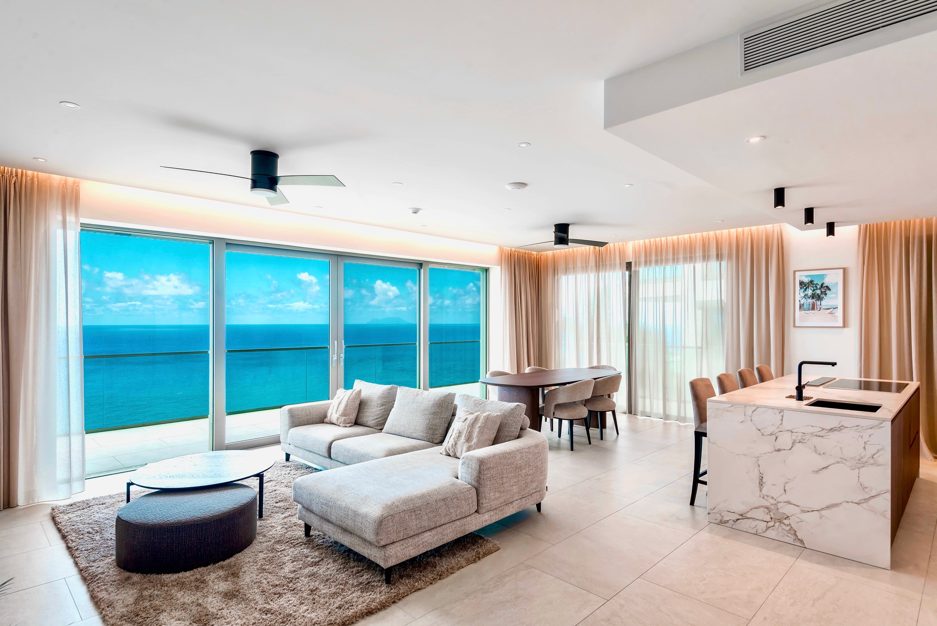 One-Bedroom Deluxe Ocean View interior at Panorama Residences.